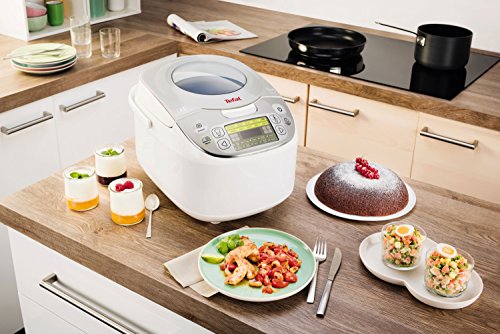 Tefal RK8121 Multicooker 45 in 1, 750 W, 5 L Kapazität, 45 Kochfunktionen, Warmhaltefunktion, LC-Display, inklusiv Rezeptbuch, weiß - 6
