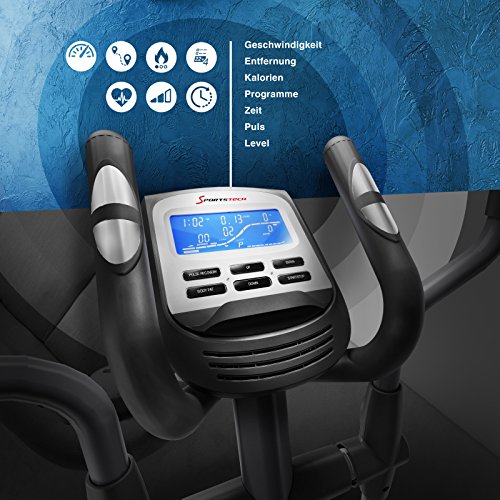 Sportstech Elite Crosstrainer CX650 Elliptical mit elliptischem Bewegungsablauf und Smartphone App Steuerung + Google Street View, Schwungmasse 26 KG, 5x HRC – 22 Trainingsprogramme – 32 Widerstand Stufen – Heimtrainer Ergometer Ellipsentrainer Stepper - 7