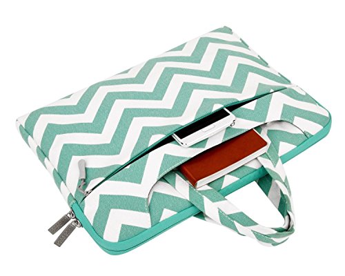 MOSISO Notebooktasche f  r 13-13 3 Zoll MacBook Pro  MacBook Air  Notebook Computer Chevron Segeltuchstoff Laptop Schultertasche Sleeve H  lle Umh  ng