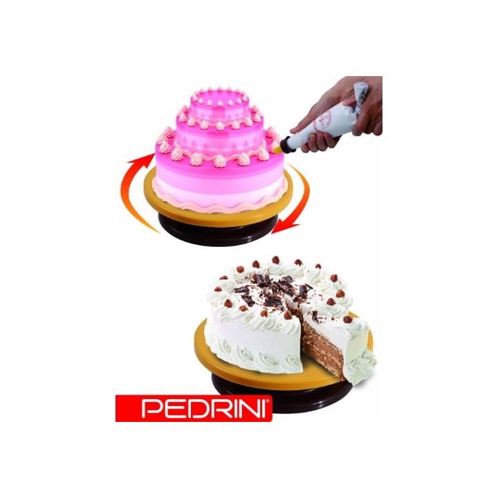 HABI Timbra Taglia Per Torte - Set Con 8 Dischi Rotanti In ABS Bianco