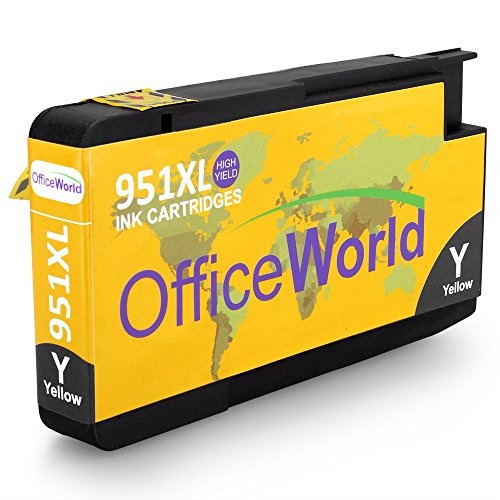 OfficeWorld Kompatible Patronen Ersatz für 950XL 951XL Hohe Kapazität Kompatibel Tintenpatronen mit Neuer Chips für Officejet Pro 8600 8610 8620 8630 8640 8100 8660 8625 8615 251dw 276dw (2 Schwarz, 2 Cyan, 2 Magenta, 2 Gelb) - 5