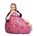 ORKA   Digital Printed Bean Bag XL (Filled With Beans) - Pink & Black RS.1499.00