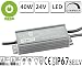 Produktbild POS Professioneller LED Trafo DIMMBAR (1-10V, PWM, resistance) mit PFC, 24V DC, 1.66A, 40W, Wasserfest IP67, Konstantspannung, TÜV, MM , SELV, CE, Schutzarten: Kurzschlussschutz, Überspannungsschutz, Überlastschutz
