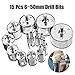 Produktbild Highdas Diamantbohrer, diamantbeschichtet,Keramische beschichtete Bits, Kernbohrer Remover Werkzeuge für Glasfliesen Keramik Marmor Porzellan Schneiden, 15 Stück, 6-50mm