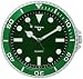 Produktbild Cucuba® SYMPHATISCHE STILVOLL WANDUHR FÜR KÜCHE / GASTSTÄTTEN / PUBS / BAR ROLEX DESIGN 28CM Ø DURCHMESSER - GESCHENKIDEE (Farbe: Grün)