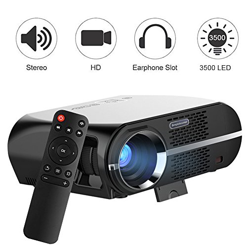 Vprawls LED Projector 1800 Lumens 1080p Mini Video Projector GP100