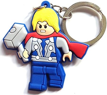 Lego Movie Thor High Quality PVC Keychain Bagcharm Keyring