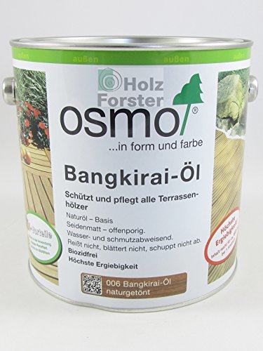 OSMO Bangkirai-Öl 006 Naturgetönt seidenmatt 2,5Ltr [Werkzeug]