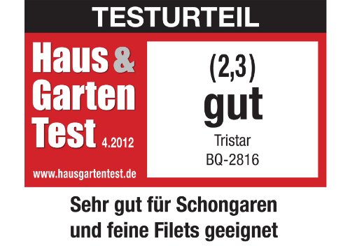 Tristar 2in1 Barbeque Elektro Stand-und Tischgrill in einem, 46x 35 cm Bratfläche,5 Heizstufen, 2200 Watt, BQ-2816 - 5