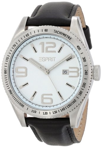 Esprit Herren-Armbanduhr Analog Quarz Leder ES104121002 Esprit Herren-Armbanduhr Analog Quarz Leder ES104121002