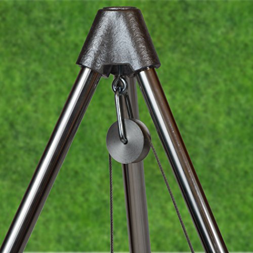Dreibein Schwenkgrill inkl. 70 cm Edelstahl-Rost aus deutscher Produktion - 4