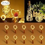 ღ 【Size Tamaño universal】- Blanco cálido más popular.Cada guirnalda tiene 20 LEDs,200CM. La tapa tiene un tamaño más universal,que es adecuado para varias botellas,botellas de cerveza,botellas de refrescos, botellas de whisky, botellas de vino,etc.