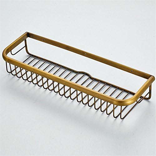 MIAORUI European bronze copper net basket 45cm antique color long square basket