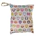 Cute Cartoon Two Zipper Pockets Waterproof Reusable Baby Cloth Diaper Nappy Wet Dry Storage Bag Tote