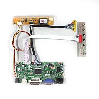 VSDISPLAY HDMI + VGA + DVI + audio carte contrôleur M. nt68676 travail LCD pour 39,1 cm 43,2 cm 154pw01 LP171WP4 B170PW06 1440 x 900 Panneau LCD