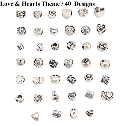 RKC 5 to 200 PCS SILVER + GOLD Plated CHARMS PENDANTS BEADS MIX For Bracelets JEWELLERY Making Chains NECKLACES *NO REPEATS NICKEL + LEAD FREE * Compatible with Pandora Biagi Troll Chamilia Bracelets