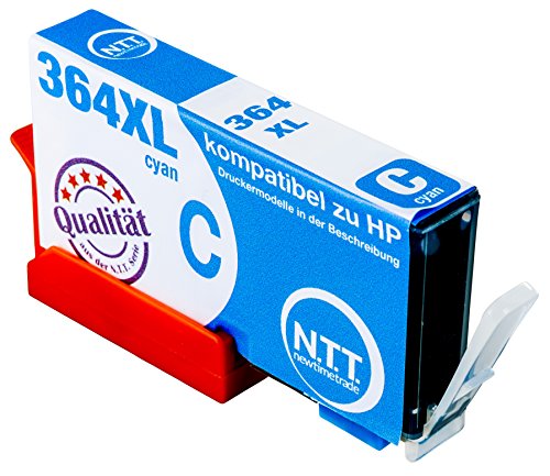 N.T.T.® 4 XL Tintenpatronen kompatibel zu HP364 XL (1 Schwarz, 1 Cyan, 1 Magenta, 1 Yellow) Multipack HP Photosmart 5510, 5511, 5512, 5514, 5515, 5520, 5522, 5524, 6510, 6520, 6512, 6515, 7510, 7520, 7515, B8550, B8558, B110c, B010a, B010b, B111a, C5324, C5370, C5373, C5383, C5388, C5390, C5393, C6324, C6375, C6380, C6388, D5460, D5463, D5468, D7560, C309a, C309g, C310a, C310c, C410a, B209a, B210a, B210c, B210d, B210e, HP Deskjet 3070A HP Druckerpatronen 364XL - 3