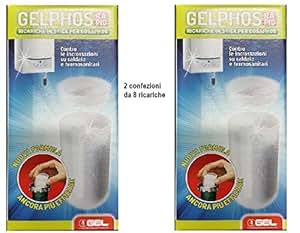 2 x 8 Ricariche Gelphos Rapid Confezione 8 cartucce Gel Made In Italy ...