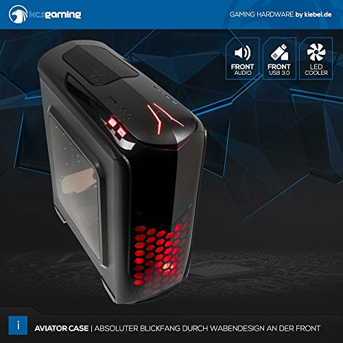 Kiebel Komplett Set Gamer-PC + TFT [184493] Intel Core i5 7500 4×3.4GHz | 16GB DDR4 | 250GB M.2 SSD + 1TB HDD | NVIDIA Geforce GTX 1060 6GB | ASUS | DVD | Sound | WLAN | USB3 | Gaming Computer - 5