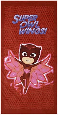 pjmasks superpigiamini Girl – Beach Pool Beach Towel – 70 x 140 – Cotton Child – New Original Product pj620501 _ X 70_x_140_cm Rosso Gufetta