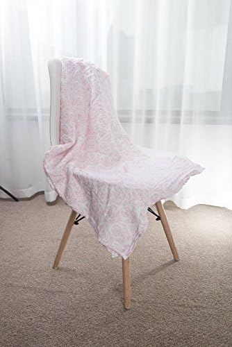Muslin Baby Swaddle Blankets by Zenaidas (3 Pack) - 100% Cotton, Soft, Stylish, Multi-Use Blankets 47 x 47 (Pink/Gray/White - Chevron, Square, Safari Collection โฆ )
