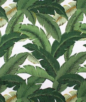 Tommy Bahama Indoor/Outdoor Swaying Palms Aloe Fabric by Waverly Fabrics