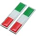 Produktbild 2x Abzeichen Metall Flaggen-Aufkleber Flagge italienische Motorrad Roller Autoemblem Auto