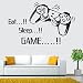 Produktbild vovo Wohnkultur, Vovotrade Brief Gedruckt Eat Sleep Spiel Slogan Wandaufkleber Jungen Mädchen Schlafzimmer Brief DIY Kinderzimmer Dekoration Wandtattoos Kunst Wohnkultur Wandbild Decals (Schwarz)