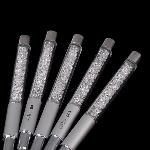 Anself 5Stk. Nagel Art Design Pen Malerei Punktierung Pinsel Set Kit Werkzeug - 2