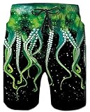 【Secado Rápido Swim Shorts】Todos los bañadores para hombres con forro de malla, no se sentirá apretado cuando los pantalones cortos se mojen, tiene algunas características útiles, absorción de sudor, secado rápido, etc., normalmente toma de 5 a 10 minutos, pantalones cortos para hombres ya se han secado.