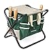 Produktbild FEMOR Gartengeräte Stuhl Gartenhocker Garten Hocker Gartenwerkzeug Pflanzenwerkzeug Set Gartengeräte mit Klapphocker zusammenklappbar grün