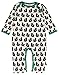 loud + proud Unisex Baby 258 Full Animal Print Footies, Blue (midnight Mi), 6-12 months (Manufacturer size: 74/80)