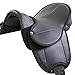 Produktbild Pony Sattel schwarz NEU Shetty Kindersattel Minipony Holzpferd Pferd 2. Wahl