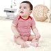 CHIC-CHIC 3PC Baby Bodysuit / Babygrow / Vest Short Sleeve Summer Cute Floral Print Toddler Boys Girls (0-3, Sutterfly Stripe Owl)