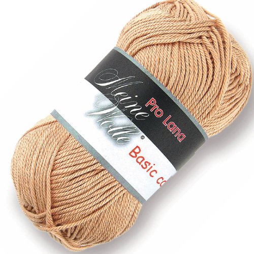 Basic Cotton - 50g - Farbe: 08, hellbraun (33 Farben erhältlich)