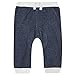 Bluezoo Kids Babies Navy Ribbed Cuff Jogging Bottoms 9-12 Months