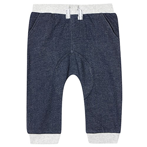 Bluezoo Kids Babies Navy Ribbed Cuff Jogging Bottoms 9-12 Months
