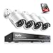 Price comparison product image Sannce 8CH Full 960H CCTV DVR & Security Camera System 1 TB hard drive w/ 4x 900TVL Night Vision Surveillance Cameras CCTV Cameras Home Surveillance System Kits (Bullet, White)