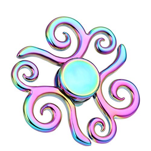 Preisvergleich Produktbild BZLine® Hände Spinner, Regenbogen Runde einzigartige Spinner Fidget Hand Spinner