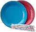 Origami Printed Plates 23cm with Napkins 32 cm - 20 Pieces (Pack of 2) RS.108.00