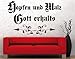 Produktbild DD Dotzler Design - 2507_02 - Hopfen und Malz Gott erhalts - 55 x 35 cm - Wandtattoo Wallsticker Aufkleber Spruch Zitat Bayrisch