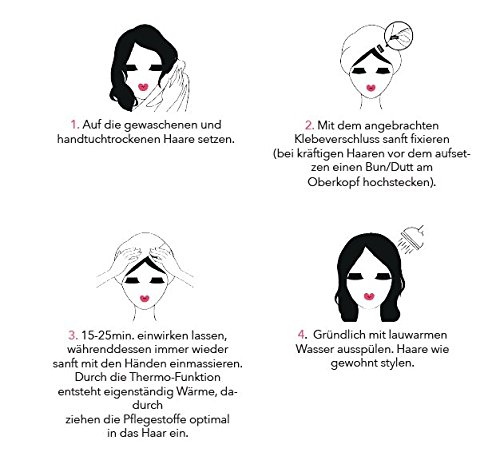 ikoo Haarmaske Thermal Treatment Wrap mit Protect & Repair Mechanismen für ein Wellnesserlebnis und eine Haar-Intensivpflege, geeignet für jede Haarstruktur und -farbe – das Original von ikoo - 4