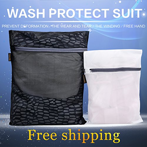 Tidinesslife Wäschenetz Wäschebeutel mit Reißvverschluss Wäschesack für Wäsche Large& Small - 5