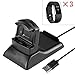 Produktbild Fitbit Laden 2 Ladegerät + 3 Packungen Displayschutzfolien, elecguru Fitbit Laden 2 Laden Ständer Dock Station Cradle Telefon Halterung Laden Clip Kunststoff Halterung USB-Ladegerät Kabel