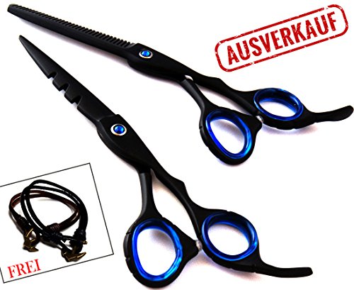 Ausverkauf - 2pcs Salon professionelle Friseur Haare schneiden dünner Schere Schere Friseur Set