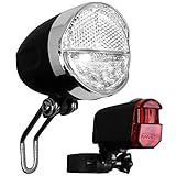 Sie können zwischen zwei Helligkeitsstufen wählen - 100% Stufe strahlt ca. 40 Std und 50% Stufe strahlt ca. 60 Std