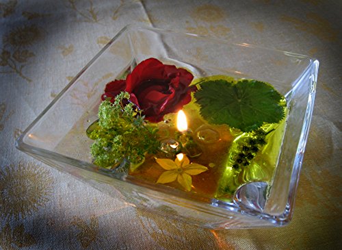 Schwimmlichter – Original Öl-Flämmchen (5 Stück + 1 m Docht + Farbset in einem Geschenkkarton) - 3