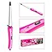 Lee Stafford Curl Your Heart Out Ceramic Cone Curling Wand - Create Cute Styles Including Tight Ringlet Spirals, Large Curls and Soft Waves - Extra Long 3m Swivel Cord - 60 Day Money Back Guarantee