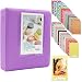 Produktbild Ablus Store 64 Taschen Mini-Fotoalbum für Fujifilm Instax Mini 7s 8 8+ 9 25 26 50s 70 90 Sofortbildkamera & Visitenkarte (64 Taschen, Lila)