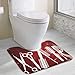 Produktbild Hoklcvd Hair Stylist Stool U-Shaped Toilet Floor Rug Non-Slip Toilet Carpets Bath Mats Rug